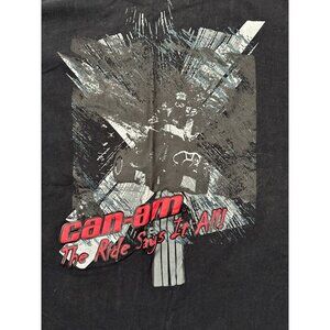 Can-Am Graphic Black T-Shirt Mens XL Short Sleeve Cotton Casual Moto Design Tee